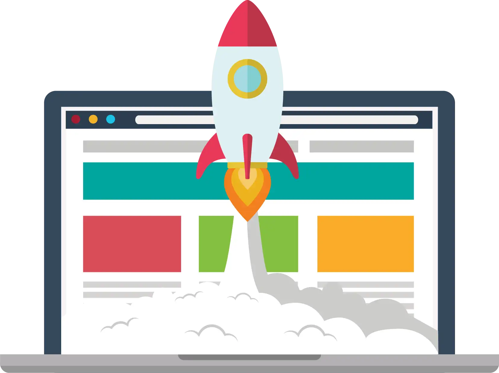 WordPress website speed optimization showing fast loading performance and core web vitals metrics